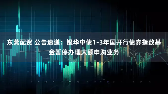 东莞配资 公告速递：银华中债1-3年国开行债券指数基金暂停办理大额申购业务